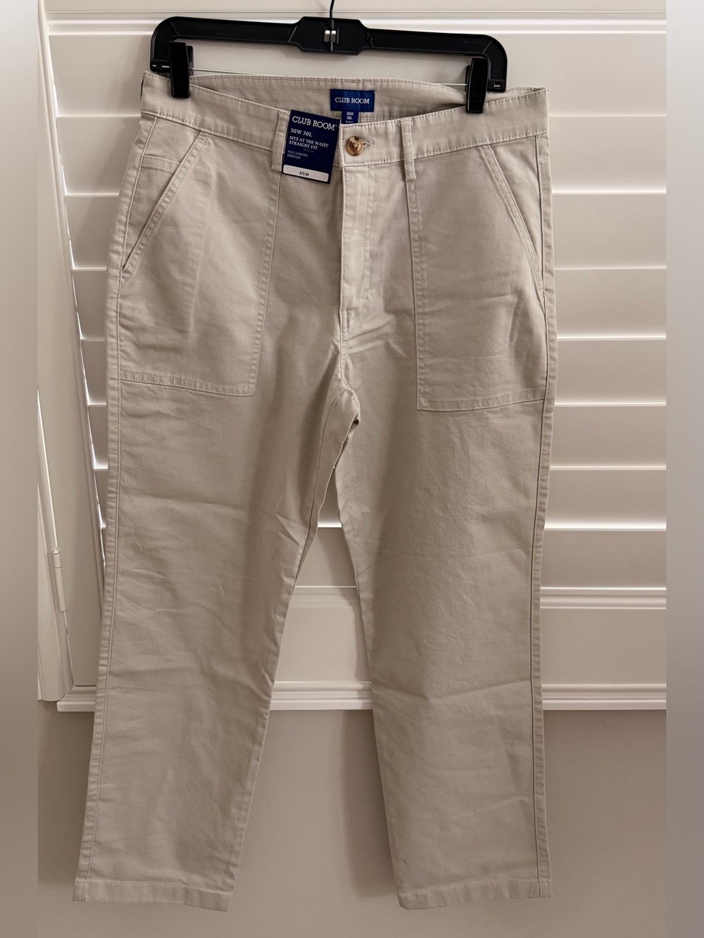 Club Room Light Beige Cotton Chinos